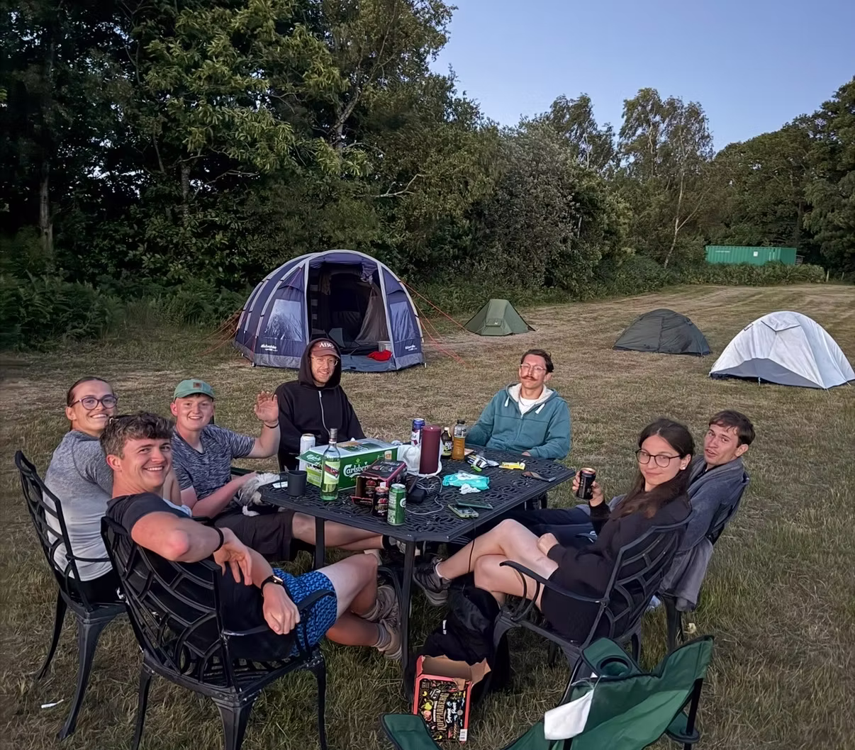 Tents pitched at a Middle of Nowhere camp